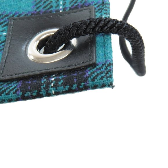 Jimmy Choo Knapsack Check Pattern Studs Backpack Daypack Canvas Women's - Picture 9 of 11